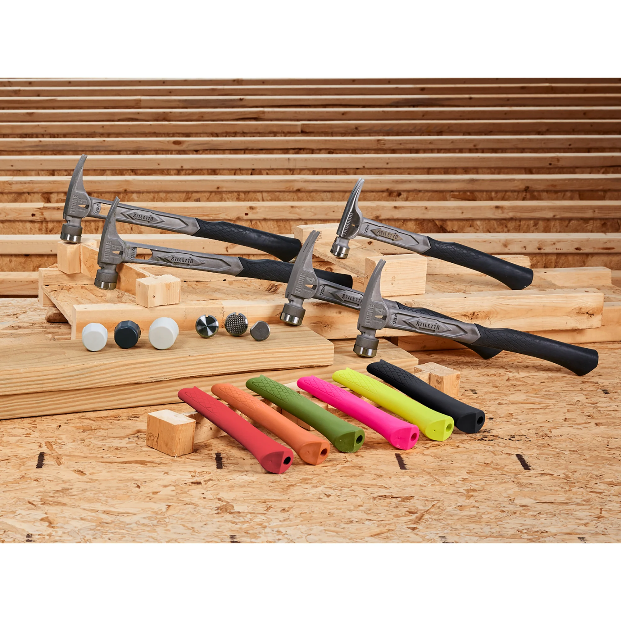 STILETTO STL HI VIS YELLOW CRVD REPL GRIP TBRG-Y - Image 7