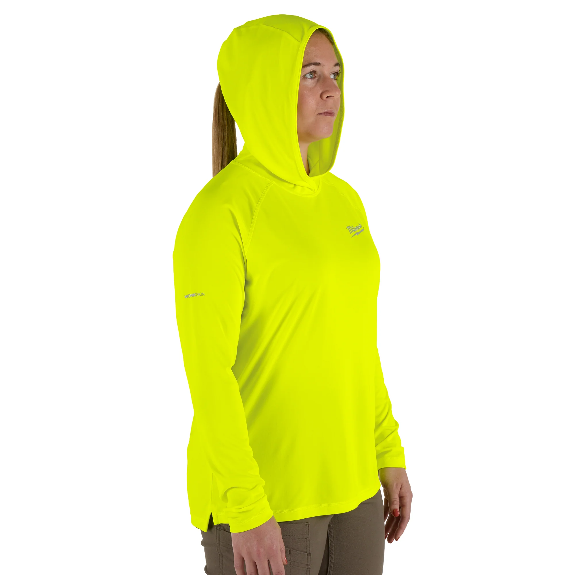 Milwaukee WMN WORKSKIN Hooded Shirt Ylw 2X F550Y-2X - Image 8