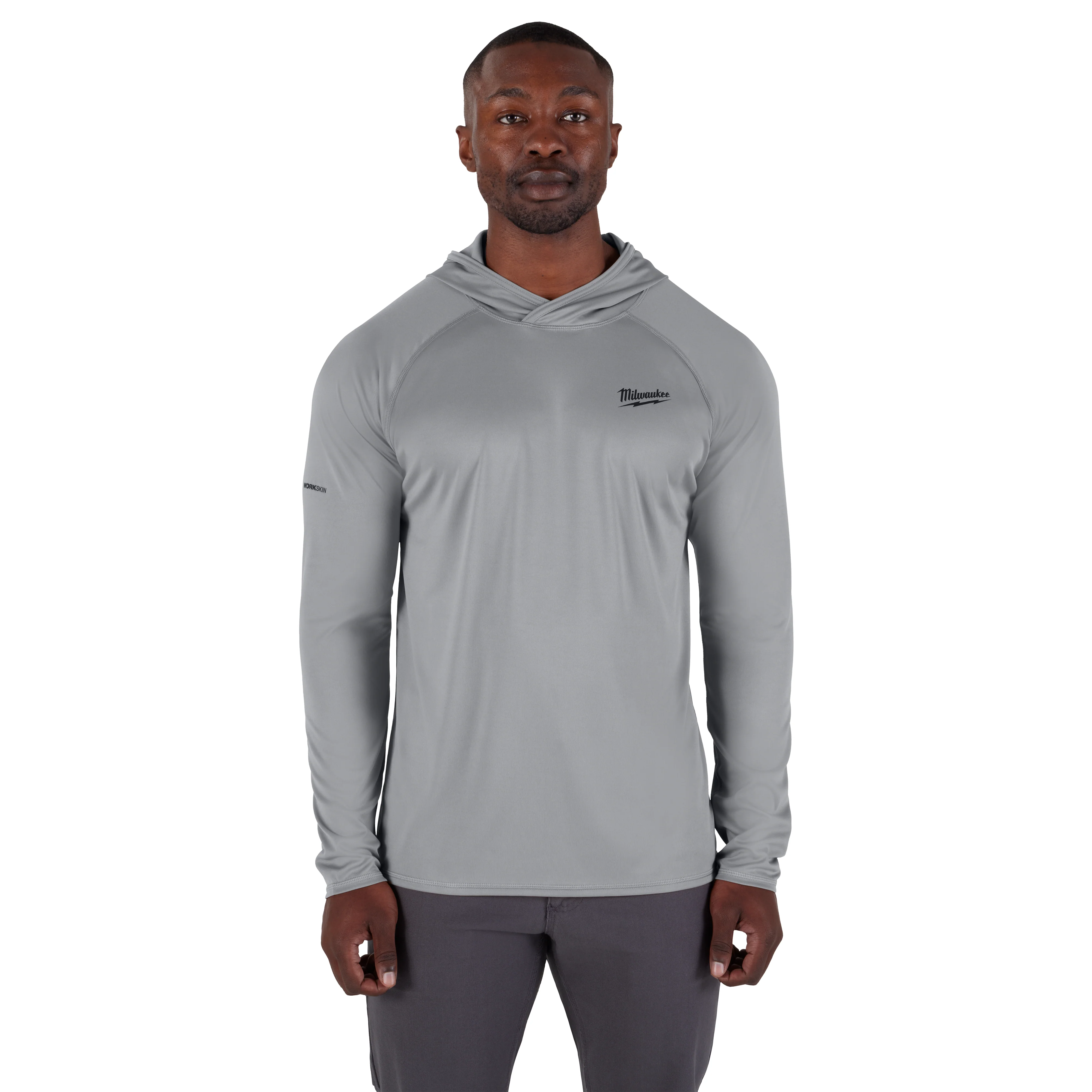 Milwaukee WORKSKIN Hooded Shirt - Gray 2X M550G-2X - Image 2