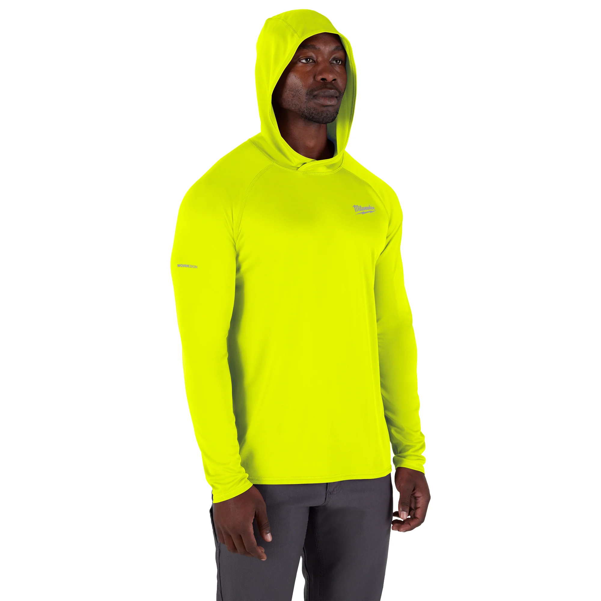 Milwaukee WORKSKIN Hooded Shirt Yellow S M550Y-S - Image 8