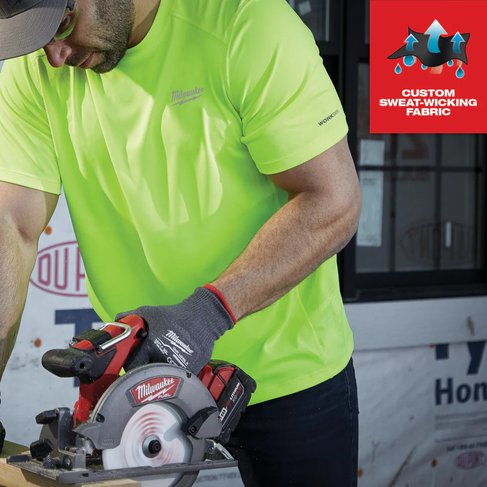 Milwaukee WORKSKIN™ Lightweight Performance Short Sleeve Shirt - Black (Small) 414B-S - Image 195
