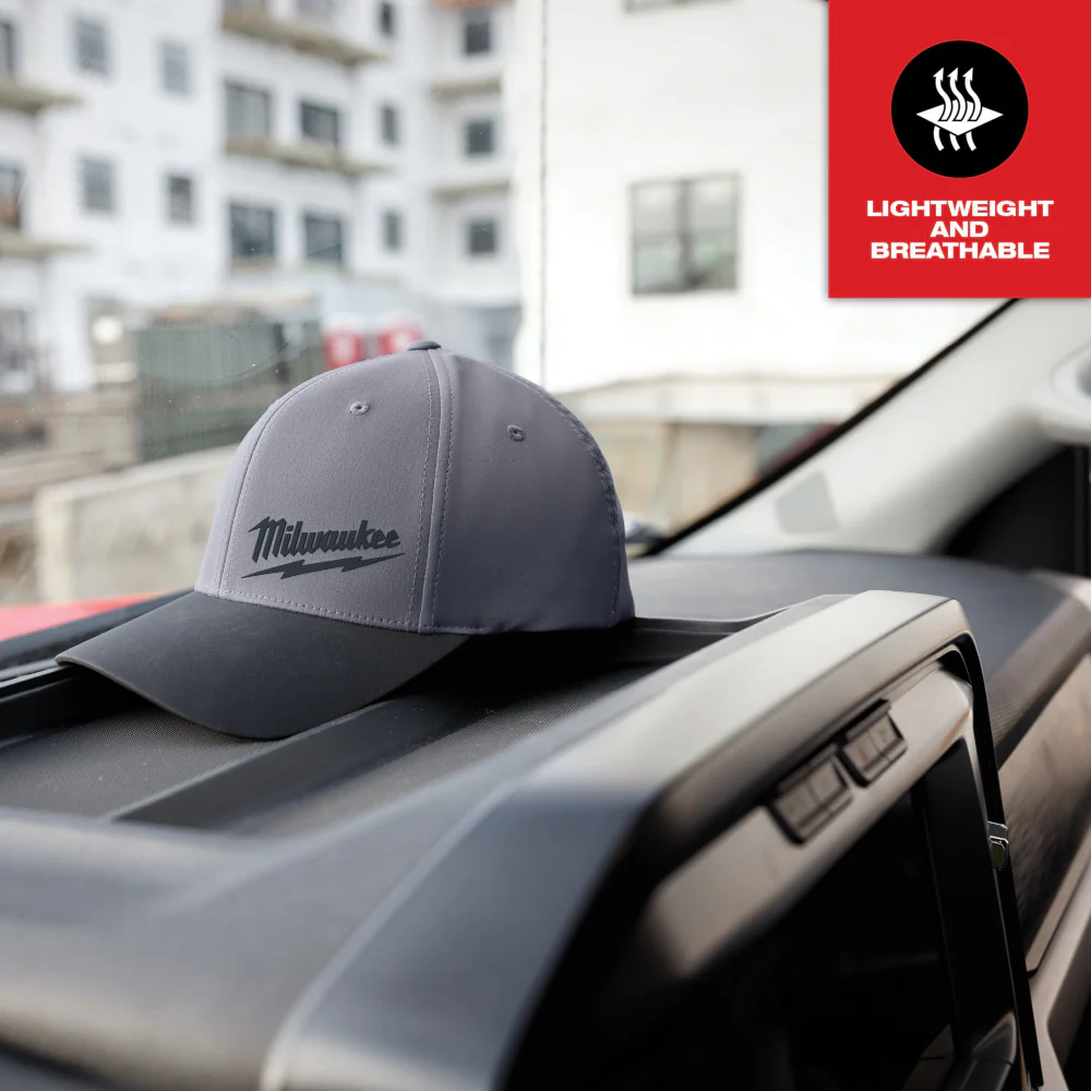 Milwaukee WORKSKIN Performance Fitted Hat Gray S/M 507G-SM - Image 47
