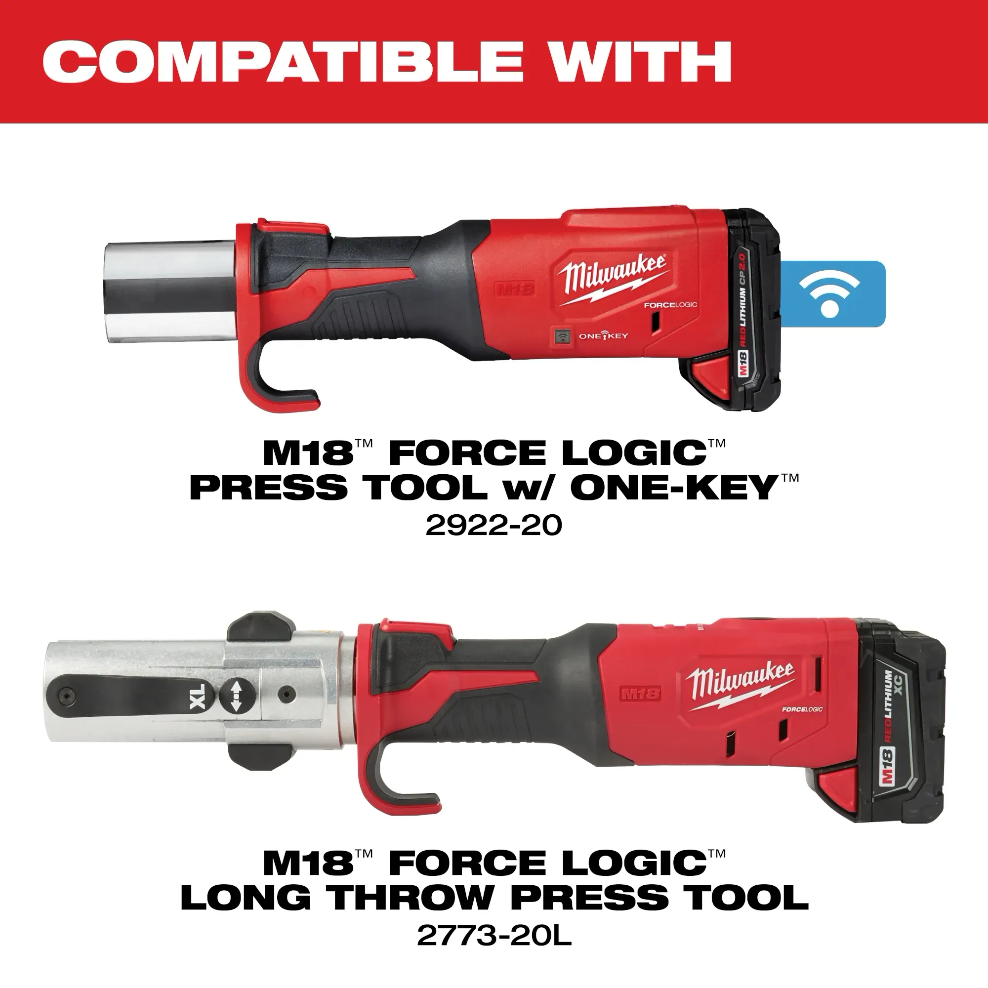 Milwaukee ZoomLock MAX Press Jaw Kit M18 FORCE LOGIC 49-16-2650Z - Image 9