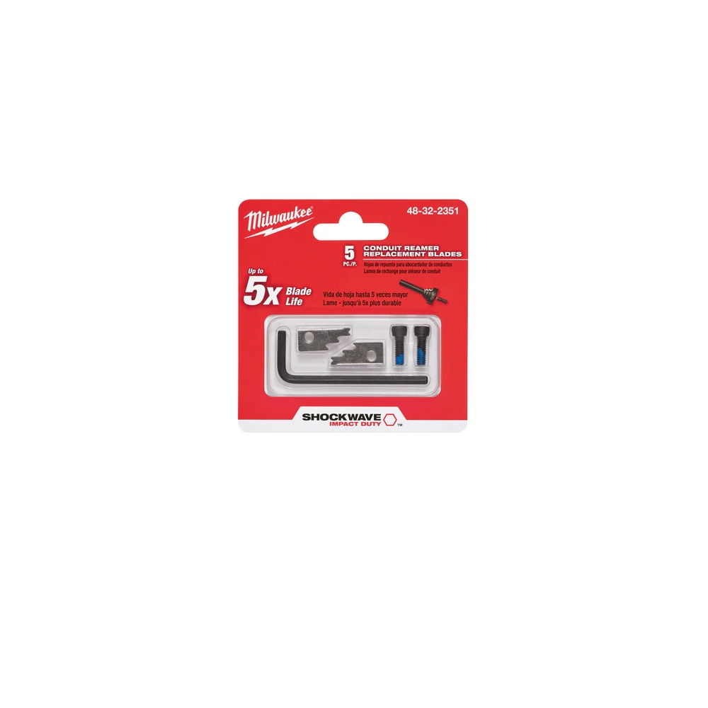 Milwaukee SHOCKWAVE Conduit Reamer Replacement Blade Set 48-32-2351 - Image 5