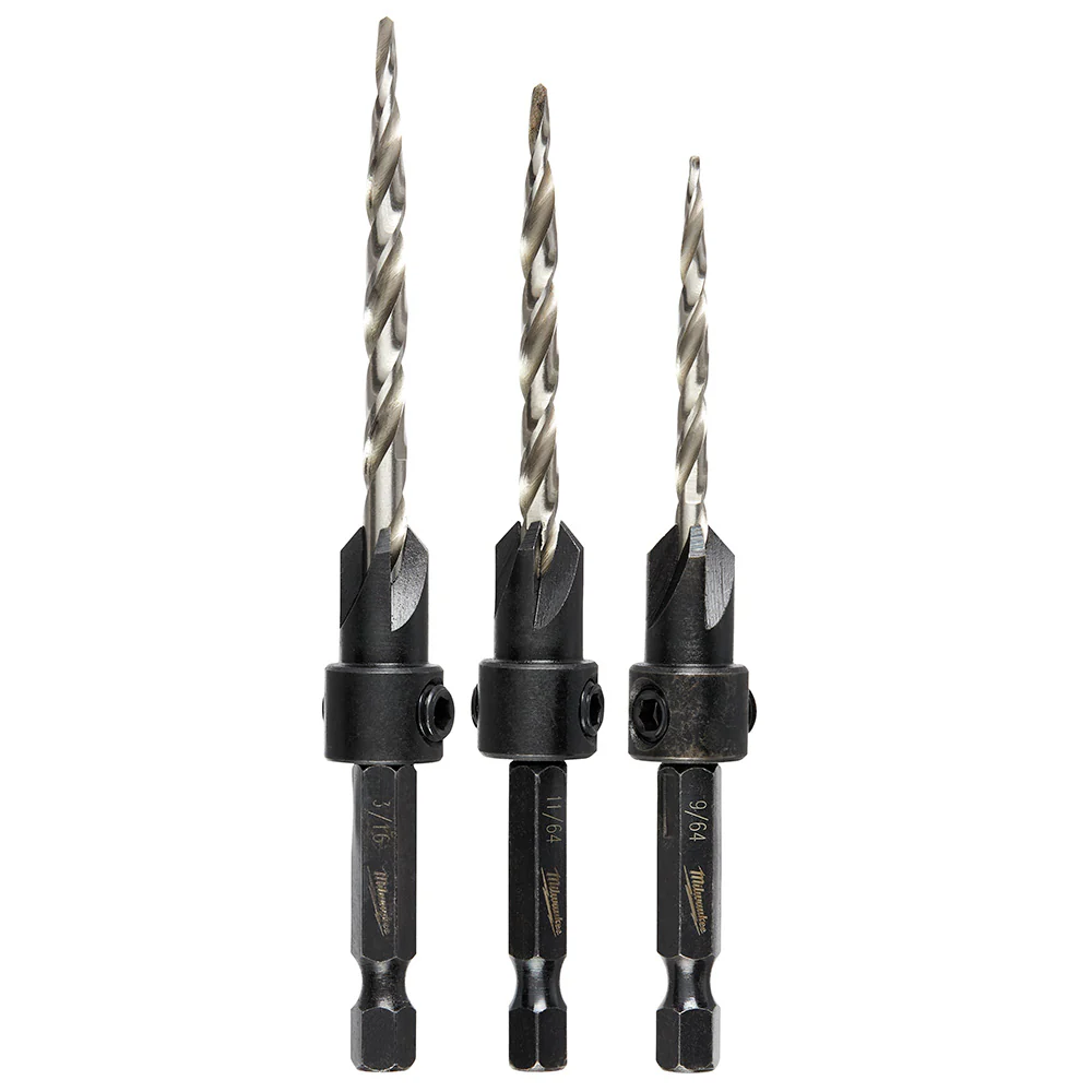 Milwaukee SHOCKWAVE 3PC Countersink Bit Set 48-13-5003 - Image 9