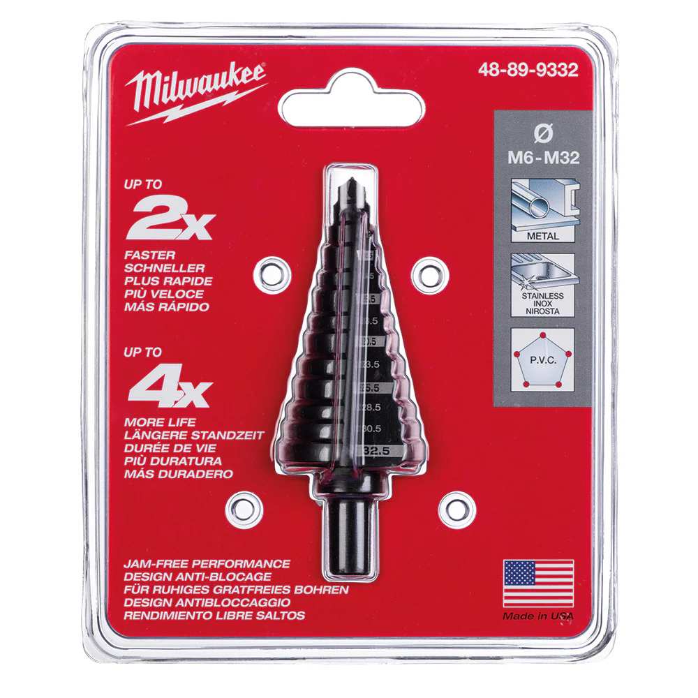 Milwaukee #3 Step Drill Bit (1/4" - 3/4") 48-89-9332 - Image 3